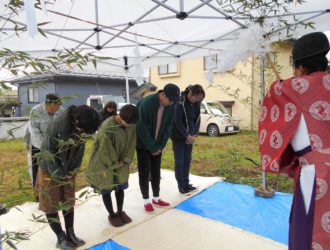 長野市若槻東条のＮ様邸地鎮祭を執り行いました